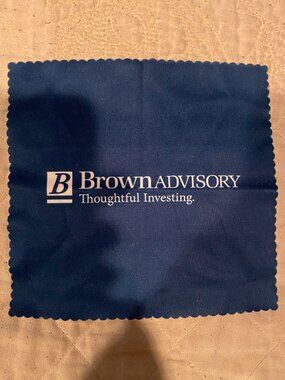 Brown Advisory Glasses Cleaning Cloth-like new!